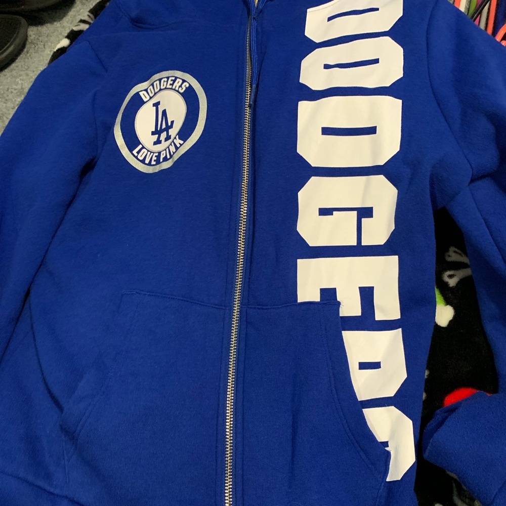 PINK Dodgers full-zip hoodie